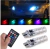 Par Lampada Pingo Rgb T10 Led Farol Carro Muda Cor Controle na internet