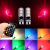 Par Lampada Pingo Rgb T10 Led Farol Carro Muda Cor Controle - Gustacarparts