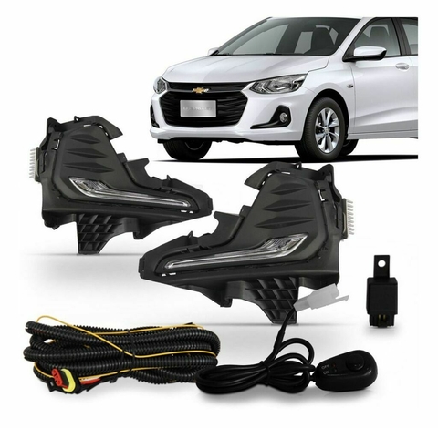 Kit Farol De Milha Neblina Novo Onix LT/LTZ/PREMIER