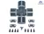 CRUZETA CARDAN DIANT MERCEDES-BENZ IMPORTADO 1933/2638/2428/L/LS1632/1634/2638/2531/33/2831/26 - 0004103831