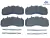 JG.PASTILHA FREIO VOLVO D T VOLVO SYL B12R/B290R/B7R/B9R/FH12/FH13 - 21496550