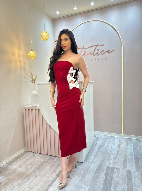 Vestido Midi Laço