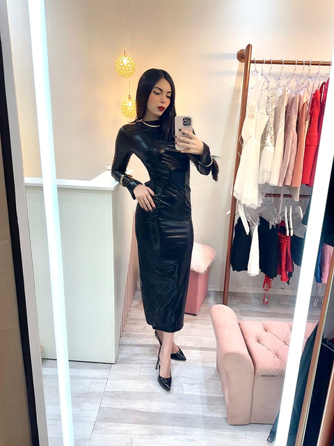 Vestido Midi Sintético