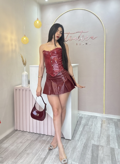 Conjunto Couro Cherry - comprar online
