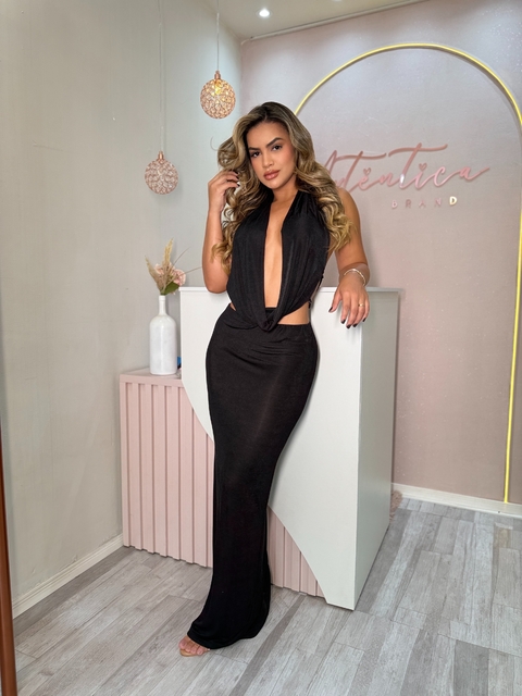 Conjunto Preto Pérolas - comprar online