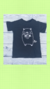 Remera negra con estampado