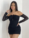 Vestido Preto Brilho