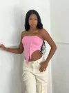 Cropped Tropical Rosa