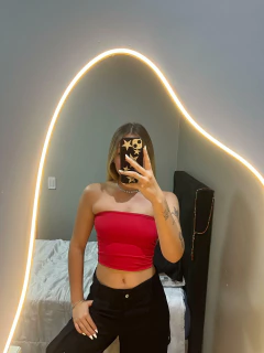 Tub top vermelho