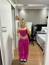 Calça rosa
