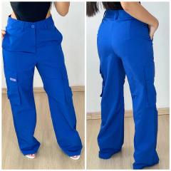 Calça Cargo Azul