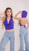 Blusa georgina azul - comprar online