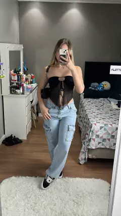 Calça Cargo clara Livia - comprar online
