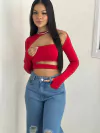 Cropped Chanel Vermelho