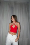 Cropped Gisele vermelho