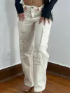 Calça cargo Sarja