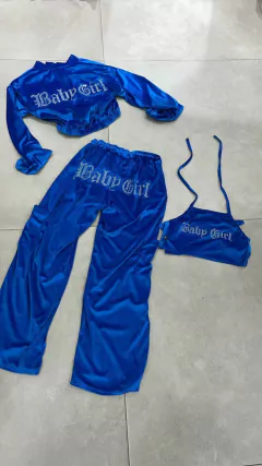 Conjunto azul + Cropped girl