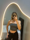 Tub top cinza