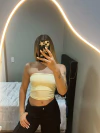 Tub top amarelo