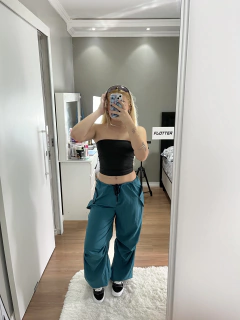 Calça parachute verde - comprar online