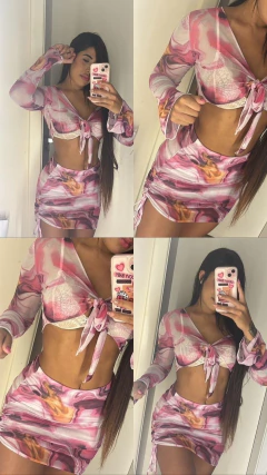 Conjunto Valéria rosa - comprar online