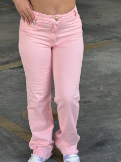 Calça Jens Wide Leg Rosa - comprar online