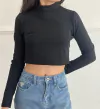 cropped frio preto