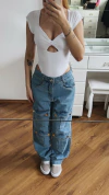 Calça cargo Mia jeans