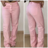 Calça Jens Wide Leg Rosa