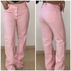 Calça Jens Wide Leg Rosa