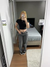 Wide leg preta