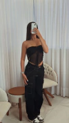 Calça Preta Giz - comprar online