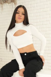 Cropped Branco Frio