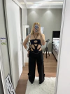 Calça parachute preta - comprar online