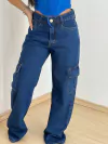 Calça Cargo Escura