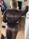 Conjunto marrom baby
