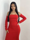 Vestido Sabrina Vermelho
