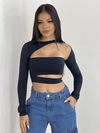 Cropped Chanel preto