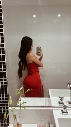 Vestido sophia vermelho na internet