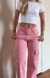 Calça cargo rosa antiga