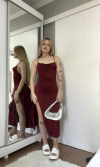 Vestido Grécia vinho