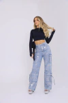 Cropped leonor preto