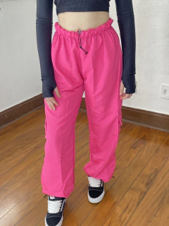 Calça regulagem rosa