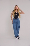 Calça Livia azul - comprar online