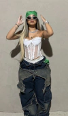 Corset branco renda