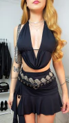 Cropped Eliza preto