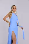 Vestido ludmilla azul claro - comprar online