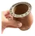 Mate algarrobo de base lisa c/virola inoxidable + Bombilla + Grabado - comprar online