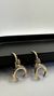 Brinco Estilo Boho com chifre meia lua banhado em Ouro 18K e detalhes em ródio branco - loja online