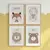 Quadro Decorativo Infantil - Quarteto: Coleção Safari